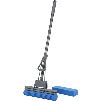 Rglvx Double Roller PVA Sponge Mop with Pull Lever Graphite Blue - Product view